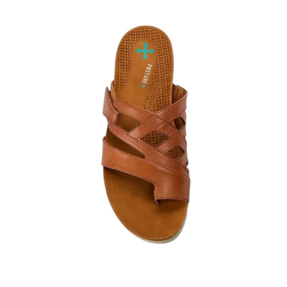 Baretraps Harison Posture + Slide On Sandal Sz 8M Light Brown